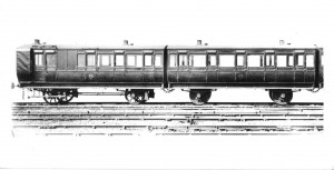 Old stlye railway carriage